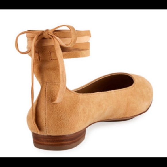 Neiman Marcus! Like new tan suede flats! - Picture 5 of 5
